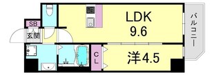 スプランディッド難波WESTの物件間取画像